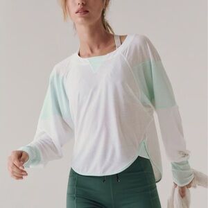 FREE PEOPLE SPOTLIGHT TOP ITALIAN MINT COMBO LARGE